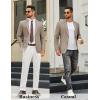 imageCOOFANDY Mens Casual Blazer Slim Fit Two Buttons Sport Coat Lightweight Suit JacketKhaki