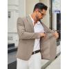 imageCOOFANDY Mens Casual Blazer Slim Fit Two Buttons Sport Coat Lightweight Suit JacketKhaki