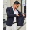 imageCOOFANDY Mens Casual Blazer Slim Fit Two Buttons Sport Coat Lightweight Suit JacketNavy Blue