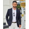 imageCOOFANDY Mens Casual Blazer Slim Fit Two Buttons Sport Coat Lightweight Suit JacketNavy Blue