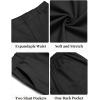 imageCOOFANDY Mens Casual Chino Pants Classic Fit Lightweight Khaki Trousers Wrinkle Free Stretch Dress SlacksBlack