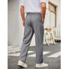 imageCOOFANDY Mens Casual Chino Pants Classic Fit Lightweight Khaki Trousers Wrinkle Free Stretch Dress SlacksLight Grey