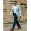 imageCOOFANDY Mens Casual Chino Pants Classic Fit Lightweight Khaki Trousers Wrinkle Free Stretch Dress SlacksNavy Blue