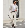 imageCOOFANDY Mens Casual Chino Pants Elastic Waist Lightweight Trousers ClassicFit Business Dress Pants with PocketsBeige