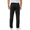 imageCOOFANDY Mens Casual Chino Pants Elastic Waist Lightweight Trousers ClassicFit Business Dress Pants with PocketsBlack