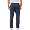 imageCOOFANDY Mens Casual Chino Pants Elastic Waist Lightweight Trousers ClassicFit Business Dress Pants with PocketsNavy Blue