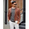imageCOOFANDY Mens Crew Neck Sweater Long Sleeve Ribbed Knit Dress Sweaters Casual Slim Fit PulloverDark Grey