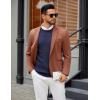 imageCOOFANDY Mens Crew Neck Sweater Long Sleeve Ribbed Knit Dress Sweaters Casual Slim Fit PulloverNavy Blue