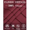 imageCOOFANDY Mens Crew Neck Sweater Long Sleeve Ribbed Knit Dress Sweaters Casual Slim Fit PulloverWine Red