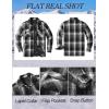 imageCOOFANDY Mens Flannel Shirt Jackets Quilted Lined Plaid Jacket Long Sleeve Button Down Thick Winter Outwear ShacketsBlack