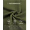 imageCOOFANDY Mens Henley Sweater Long Sleeve Quarter Button Sweaters Casual Knit Pullover SweaterArmy Green