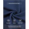imageCOOFANDY Mens Henley Sweater Long Sleeve Quarter Button Sweaters Casual Knit Pullover SweaterNavy Blue