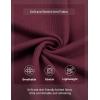 imageCOOFANDY Mens Henley Sweater Long Sleeve Quarter Button Sweaters Casual Knit Pullover SweaterWine Red
