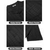 imageCOOFANDY Mens Knit Button Down Shirt Short Sleeve Vintage Polo Shirts Summer Casual Beach TopsBlack
