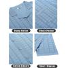 imageCOOFANDY Mens Knit Button Down Shirt Short Sleeve Vintage Polo Shirts Summer Casual Beach TopsLight Blue