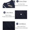 imageCOOFANDY Mens Knit Button Down Shirt Vintage Short Sleeve Polo Shirts Casual Beach TopsBlue