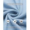 imageCOOFANDY Mens Knit Button Down Shirt Vintage Short Sleeve Polo Shirts Casual Beach TopsClear Blue