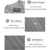 imageCOOFANDY Mens Knit Button Down Shirt Vintage Short Sleeve Polo Shirts Casual Beach TopsDark Grey