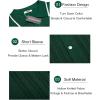 imageCOOFANDY Mens Knit Button Down Shirt Vintage Short Sleeve Polo Shirts Casual Beach TopsGreen