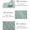 imageCOOFANDY Mens Knit Button Down Shirt Vintage Short Sleeve Polo Shirts Casual Beach TopsIce Green