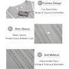imageCOOFANDY Mens Knit Button Down Shirt Vintage Short Sleeve Polo Shirts Casual Beach TopsLight Gray