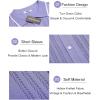 imageCOOFANDY Mens Knit Button Down Shirt Vintage Short Sleeve Polo Shirts Casual Beach TopsLight Purple