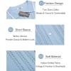 imageCOOFANDY Mens Knit Button Down Shirt Vintage Short Sleeve Polo Shirts Casual Beach TopsZ Stripe  Blue White