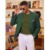 imageCOOFANDY Mens Knit Long Sleeve Polo Sweater Business Casual Collared Golf Sweaters Ribbed Textured Activewear PolosArmy Green
