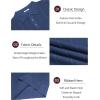 imageCOOFANDY Mens Knit Long Sleeve Polo Sweater Business Casual Collared Golf Sweaters Ribbed Textured Activewear PolosBlue