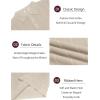 imageCOOFANDY Mens Knit Long Sleeve Polo Sweater Business Casual Collared Golf Sweaters Ribbed Textured Activewear PolosCream