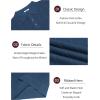 imageCOOFANDY Mens Knit Long Sleeve Polo Sweater Business Casual Collared Golf Sweaters Ribbed Textured Activewear PolosDark Blue