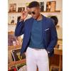 imageCOOFANDY Mens Knit Long Sleeve Polo Sweater Business Casual Collared Golf Sweaters Ribbed Textured Activewear PolosDark Blue