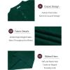 imageCOOFANDY Mens Knit Long Sleeve Polo Sweater Business Casual Collared Golf Sweaters Ribbed Textured Activewear PolosGreen