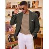 imageCOOFANDY Mens Knit Long Sleeve Polo Sweater Business Casual Collared Golf Sweaters Ribbed Textured Activewear PolosKhaki