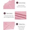 imageCOOFANDY Mens Knit Long Sleeve Polo Sweater Business Casual Collared Golf Sweaters Ribbed Textured Activewear PolosPink