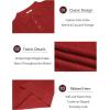 imageCOOFANDY Mens Knit Long Sleeve Polo Sweater Business Casual Collared Golf Sweaters Ribbed Textured Activewear PolosWine Red