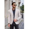 imageCOOFANDY Mens Knit Polo Sweater Long Sleeve Casual Collared Quarter Button Golf Waffle Textured SweaterDark Navy Blue1