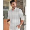 imageCOOFANDY Mens Long Sleeve Dress Shirt Casual Button Down Shirts Wrinkle Free Untucked ShirtBlack Stars White