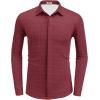 imageCOOFANDY Mens Long Sleeve Wrinkle Free Shirts Casual Button Down Shirt Stretch Dress ShirtWhite Spots Red