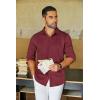 imageCOOFANDY Mens Long Sleeve Wrinkle Free Shirts Casual Button Down Shirt Stretch Dress ShirtWhite Spots Red