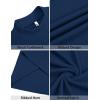 imageCOOFANDY Mens Mock Turtleneck Sweater Short Sleeve Slim Fit Turtle Neck Sweaters Casual Basic Tee Ribbed Knit Pullover TopsNavy Blue