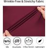 imageCOOFANDY Mens Muscle Fit Dress Shirts WrinkleFree Long Sleeve Casual Button Down ShirtsWine Red