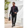 imageCOOFANDY Mens Muscle Fit Dress Shirts WrinkleFree Long Sleeve Casual Button Down ShirtsWine Red