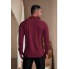 imageCOOFANDY Mens Muscle Fit Dress Shirts WrinkleFree Long Sleeve Casual Button Down ShirtsWine Red