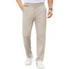 imageCOOFANDY Mens Casual Chino Pants Elastic Waist Lightweight Trousers ClassicFit Business Dress Pants with PocketsLight Khaki