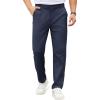 imageCOOFANDY Mens Casual Chino Pants Elastic Waist Lightweight Trousers ClassicFit Business Dress Pants with PocketsNavy Blue