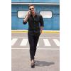 imageCOOFANDY Mens Casual Button Down Shirts Long Sleeve Untucked Shirts for Men Stretch Dress ShirtBlack