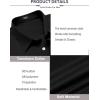 imageCOOFANDY Mens Casual Button Down Shirts Long Sleeve Untucked Shirts for Men Stretch Dress ShirtBlack