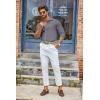 imageCOOFANDY Mens Casual Button Down Shirts Long Sleeve Untucked Shirts for Men Stretch Dress ShirtGrey