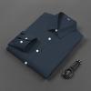 imageCOOFANDY Mens Casual Button Down Shirts Long Sleeve Untucked Shirts for Men Stretch Dress ShirtNavy Blue